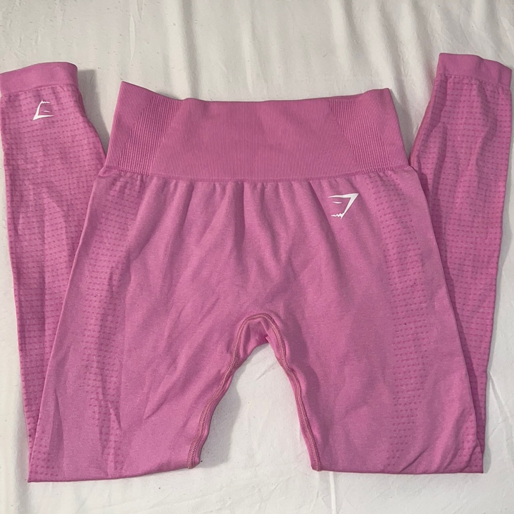 GYMSHARK vital 2.0 seamless leggings in sorbet pink marl